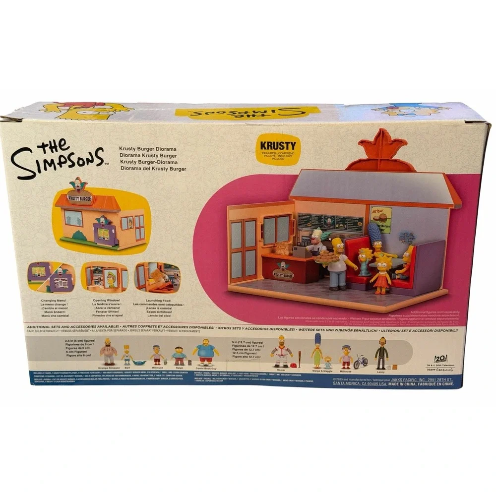 The Simpsons Family Bart Lisa Homer Multipack & Krusty Burger Diorama Sets